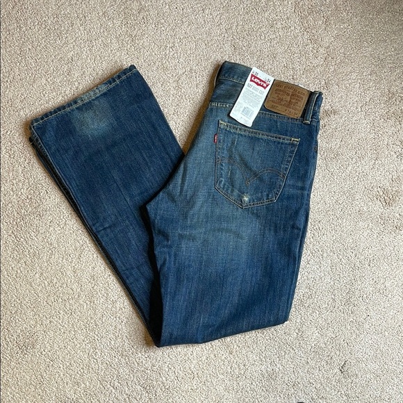 Levi's 527 Blue Bootcut Jeans (Size: 36x34) - Picture 2 of 6